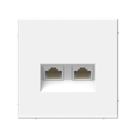 ArtGallery Лотос  Розетка двойная компьютерная RJ45+RJ45, кат.6А, механизм