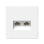 ArtGallery Лотос  Розетка двойная компьютерная RJ45+RJ45, кат.6А, механизм