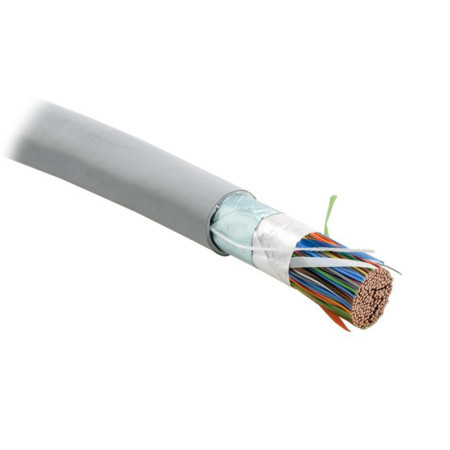 Кабель витая пара FUTP100-C3-S24-IN-LSZH-GY экран.F/UTP,кат.3,100 пар(24AWG),одн.(solid),эк.-ф.,LSZH нг(С)-HF,-20°C- +60°C,сер.