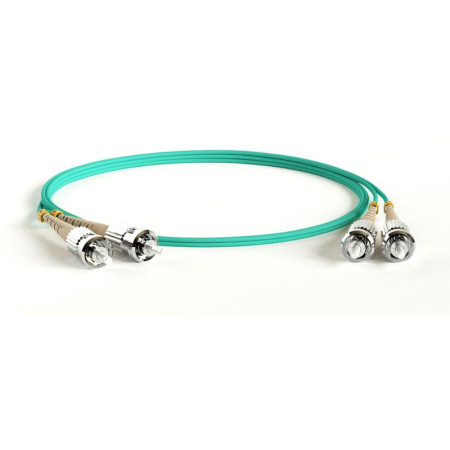 Патч-корд FC-D2-503-ST/PR-ST/PR-H-50M-LSZH-AQ волоконно-оптический (шнур) MM 50/125(OM3), ST-ST, 2.0 мм, duplex, LSZH, 50 м