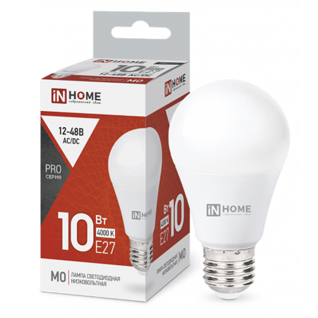 Лампа светодиодная низковольтная LED-MO-PRO 10Вт 12-48В Е27 4000К 900Лм