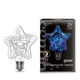 Лампа светодиодная LED Vintage Star RGB