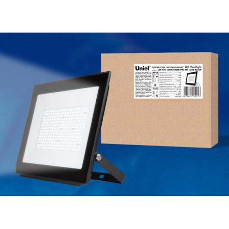 Прожектор светодиодный 150вт 4000К ULF-F20-150W/4000K IP65 195-250В BLACK