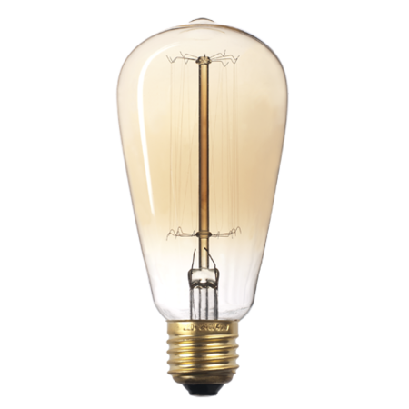 Лампа накаливания ЛОН  40Вт Е27 230В RETRO ST64 GOLD