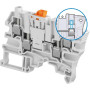 Клемма винтовая ZS6-S-4S-T2 - 6 мм?, с ножевым разъединителем, 2 тестовые розетки