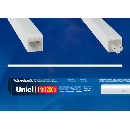 Светильник светодиодный линейный T5 c выключателем ULI-E01-14W/NW/K WHITE 4000K 1200Лм белый