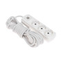 Удлинитель PREMIUM 3 гнезда, 5м, 3х1,5мм², с/з, 2 USB, белый