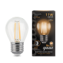 Лампа светодиодная Black LED Filament Шар E27 11W 720lm 2700K