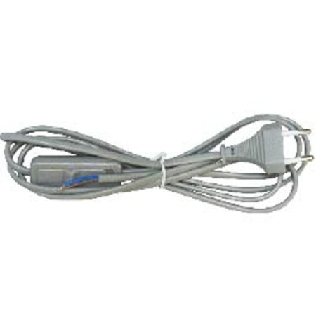 Сетевой шнур KF-HK-1 230V 1.9м (с выключателем) серый