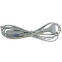 Сетевой шнур KF-HK-1 230V 1.9м (с выключателем) серый