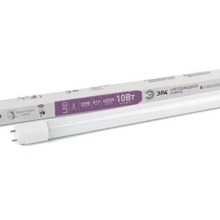 Лампа светодиодная STD LED T8-10W-865-G13-600mm G13 поворотный 10Вт трубка стекло 910Лм