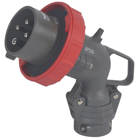 Угловая вилка Hypra - IP 66/67-55 - 3К+3 - 16 А - пластик