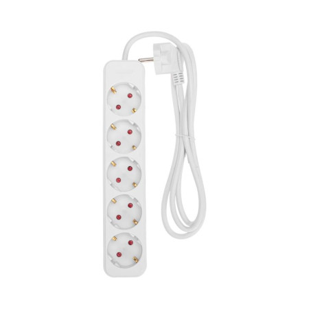 Удлинитель STANDARD 5 гнезд, 1,5м, 3х1,0мм², с/з, белый