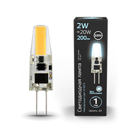Лампа светодиодная LED 2Вт G4 AC220-240В 4100К