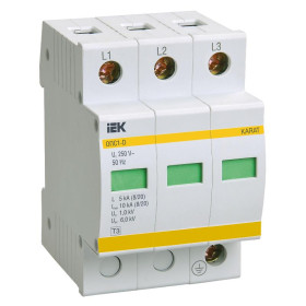 Ограничитель импульсного перенапряжения ОПС1-D 3Р In5kA Un230B Im10kA