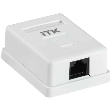 Настенная инф. розетка RJ45 кат. 6 UTP 1-порт
