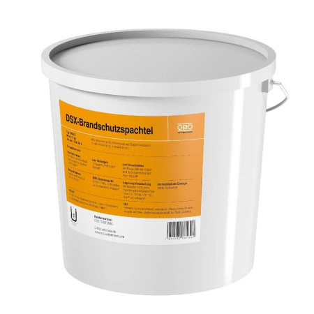 Огнестойкая шпатлевка 5 кг. хранение +5°C +30°C (DSX-E)
