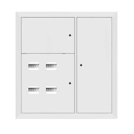 Щит этажный 4 кв. RAL9003 со съемной рамой (1000х950х150)