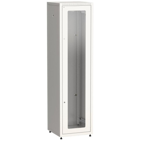 Шкаф LINEA E 47U 600х600мм двери 2шт стек. и метал. сер.