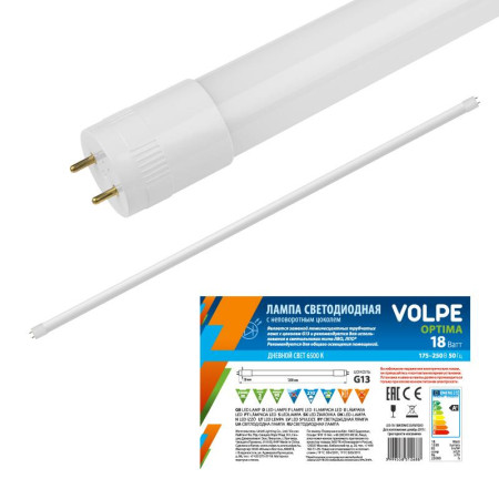 Лампа светодиодная LED-T8-18W/NW/G13/FR/FIX/O LED, мат. рассеив.. Серия Optima. 4000К . G13 неповор.. .