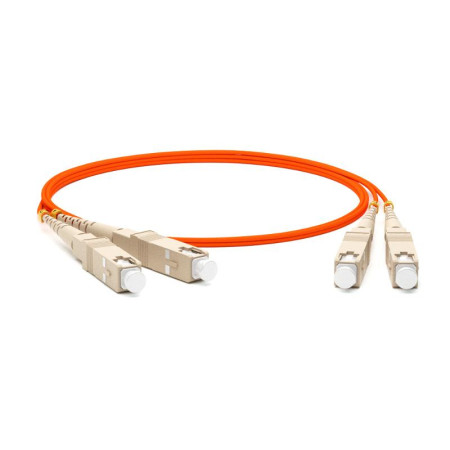 FC-D2-62-SC/PR-SC/PR-H-0.5M-LSZH-OR Патч-корд волоконно-оптический (шнур) MM 62.5/125, SC-SC, 2.0 мм, duplex, LSZH, 0.5 м