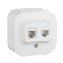 Quteo Белый Роз RJ11+RJ45 кат5 UTP