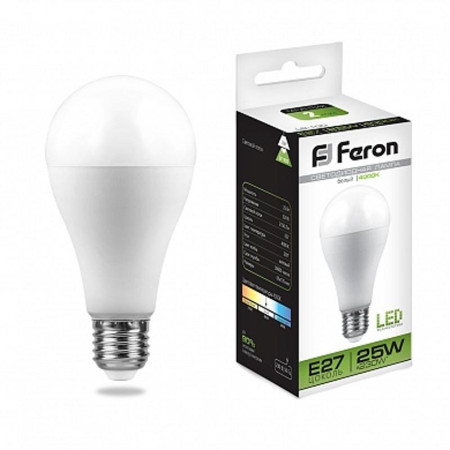 Лампа светодиодная LB-100 (25W) 230V E27 4000K A65