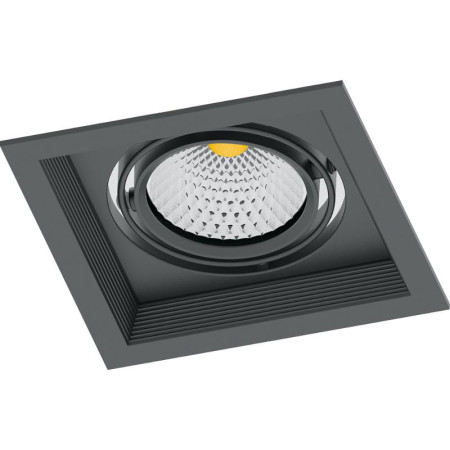 Светильник встраиваемый карданный светодиодный AL201 1x12W 4000K 35 градусов ,черный