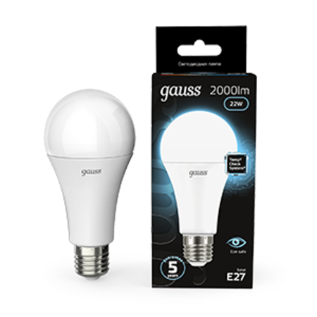 Лампа светодиодная Black LED A70 22W E27 1640lm 4100K