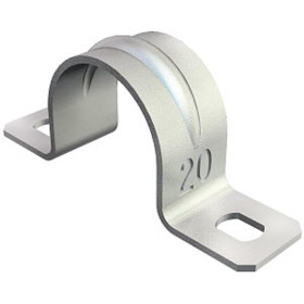 Крепежная скоба металл. двухлапковая 10mm (605 10 G)
