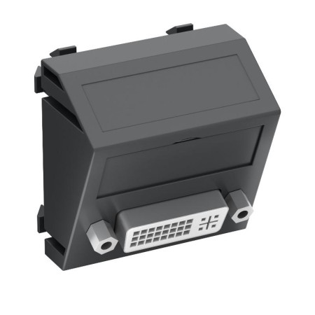 Мультимедийная рамка DVI Modul45 (черный) (MTS-DVI S SWGR1)