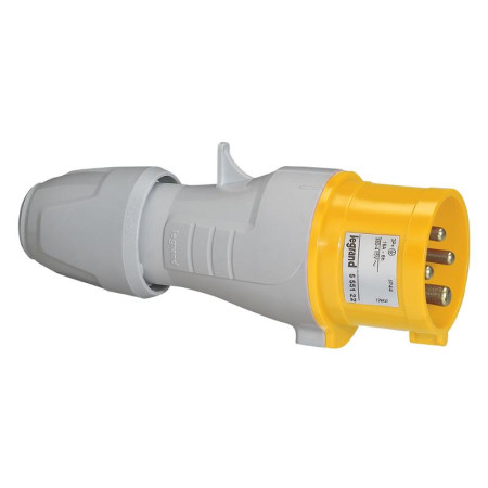 Прямая вилка - P17 Tempra Pro - IP 44 - 100/130 В~ - 16 A - 3К+З