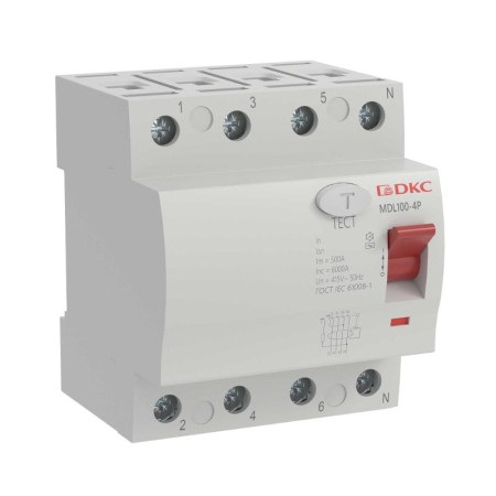 Выключатель дифференциального тока YON max MDL100 3п+N 300mA 80Aтип АС