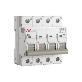 Выключатель автоматический AV-10 DC 4P 1A (C) 10kA  AVERES