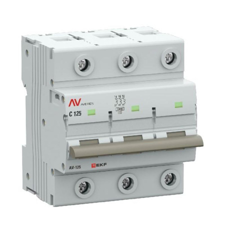 Выключатель автоматический AV-125 3P 125A (D) 10kA  AVERES