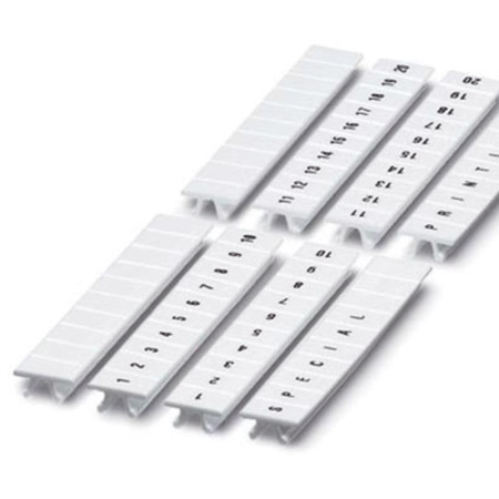 Маркировка для клемм, ширина 5 мм, L1,L2,L3,N,PE, вертикальная ориентация, 1шт.полоса из 10 маркеров
