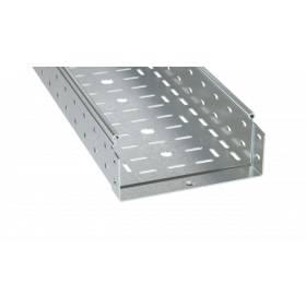Лоток неперфорированный 600х80 L 3000 толщ. 1,5 мм, цинк-ламельный