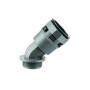 Муфта 45 грд. труба-коробка DN 48 мм. M50х1.5. полиамид. цвет чёрный
