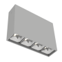 Светодиодный светильник DL-Box Reflect Multi 1x4 накладной 10 Вт 3000 К 150х40х115 мм RAL7045 серый муар