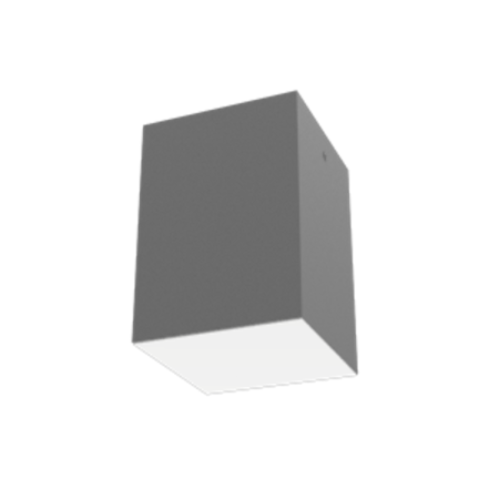 Светодиодный светильник DL-Box накладной 12 Вт 4000 К 120x120x170 мм RAL7045 серый муар с рассеивателем опал