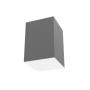 Светодиодный светильник DL-Box накладной 12 Вт 4000 К 120x120x170 мм RAL7045 серый муар с рассеивателем опал