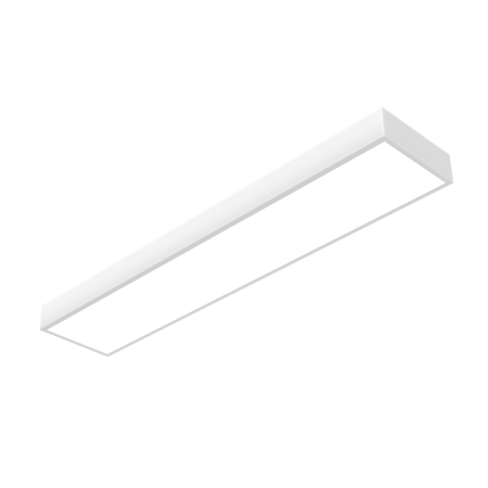 Светодиодный светильник Gexus Line Down 1500x300x110 мм 50 Вт 4000 К RAL9003 белый муар опал-микропризмаDALI