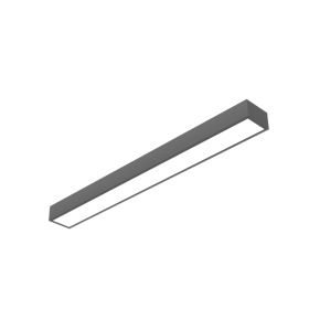 Светодиодный светильник Gexus Line Up 1500x160x110 мм 35 Вт 3000 К RAL9005 черный муар опал-микропризмаDALI