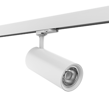 Cветильник светодиодный трековый TT-02 2.0 30 Вт 260*74*80 мм 4000K угол 18 градусов RAL9003 белый матовый
