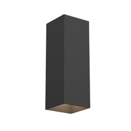 Cветильник светодиодный WL-Cube настенный 10W 3000K 80х80х230 мм угол 60° IP54 RAL9005 черный муар