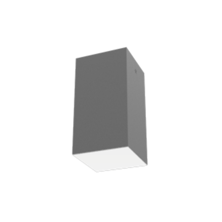 Светодиодный светильник DL-Box накладной 12 Вт 3000 К 90x90x170 мм RAL7045 серый муар с рассеивателем опал DALI