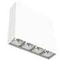 Светодиодный светильник DL-Box Reflect Multi 1x4 накладной 14 Вт 3000 К 150х40х150 мм RAL9003 белый муар DALI