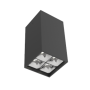 Светодиодный светильник DL-Box Reflect Multi 2x2 накладной 14 Вт 3000 К 80х80х150 мм RAL9005 черный муар DALI