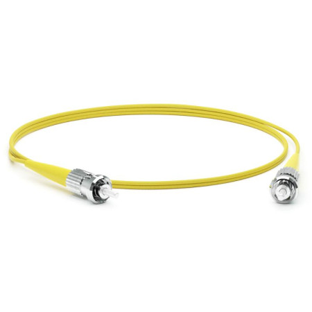 FC-S2-9-ST/UR-ST/UR-H-0.5M-LSZH-YL Патч-корд волоконно-оптич. (шнур) SM 9/125 (OS2), ST/UPC-ST/UPC, 2.0 мм, simplex, LSZH, 0.5 м