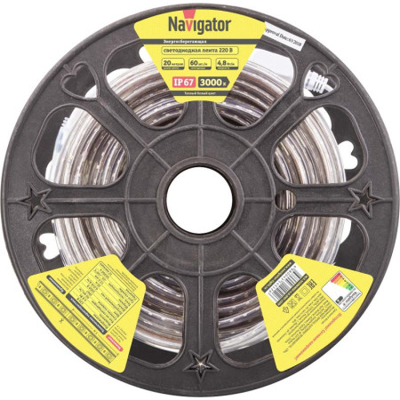Лента светодиодная  NLS-3528WW60-4.8-IP67-220V